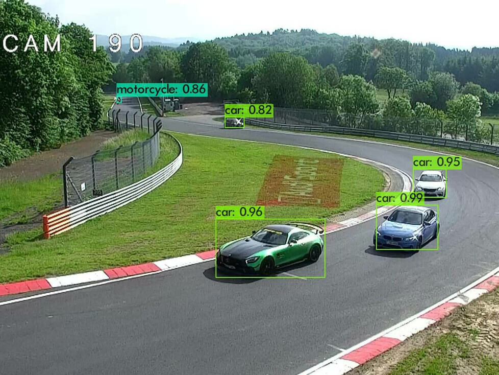 Bild des Überwachsungssystems auf der Nürburgring-Nordschleife