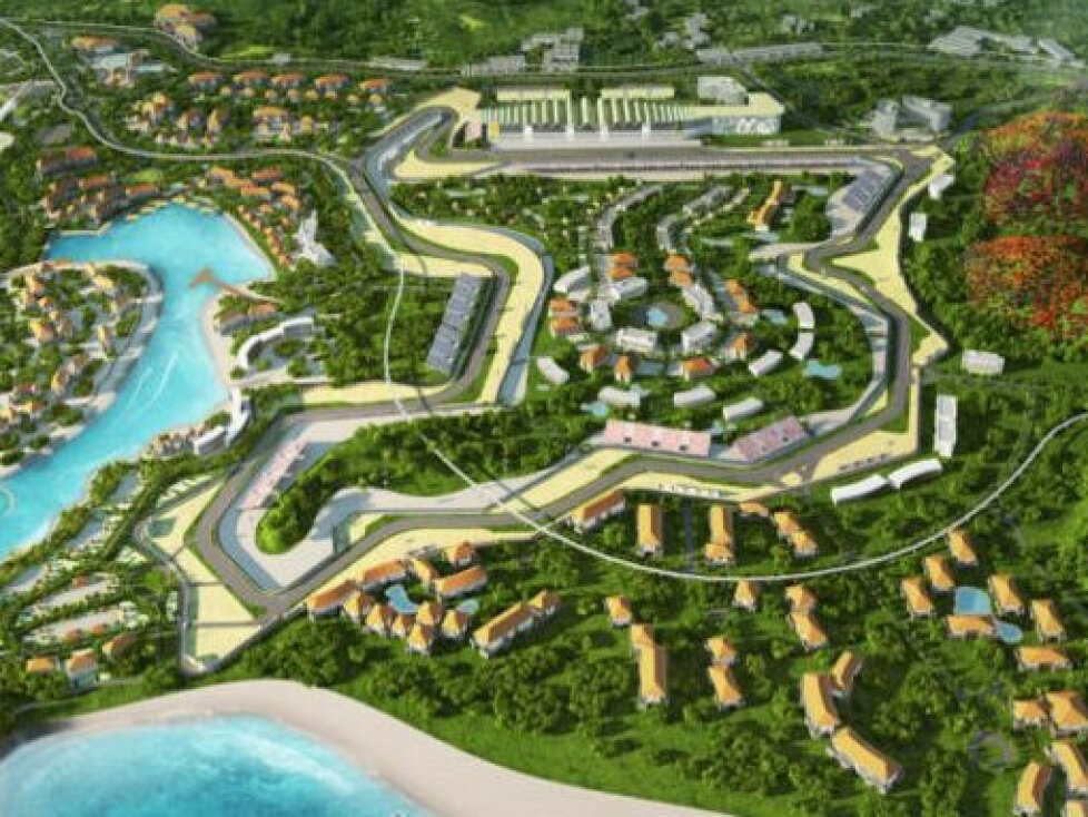 Geplantes Streckenlayout des Mandalika Street Circuit auf Lombok in Indonesien