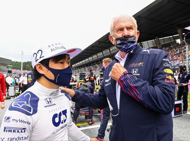Helmut Marko, Yuki Tsunoda Helmut Marko, Yuki Tsunoda