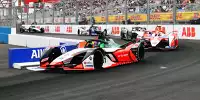 Formel-E-Autos beim Rennen in New York 2021