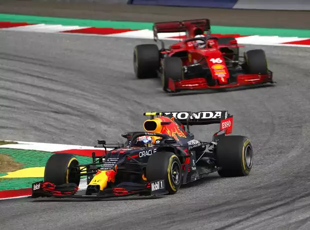 Sergio Perez, Charles Leclerc Titel-Bild zur News: Sergio Perez, Charles Leclerc