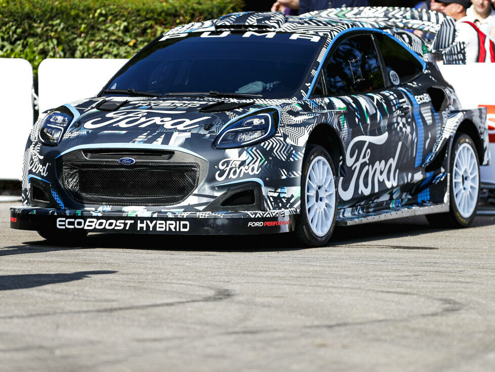 Ford Puma Rally1 beim Goodwood Festival of Speed 2021