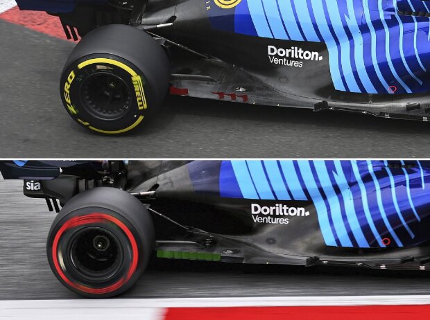 Williams Vergleich technik Aerodynamik Unterboden Williams Vergleich technik Aerodynamik Unterboden