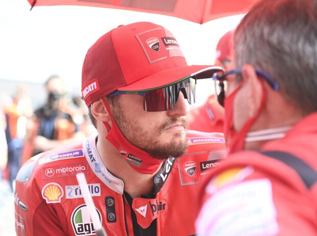 Ducati-Pilot Jack Miller wartet in der MotoGP-Startaufstellung