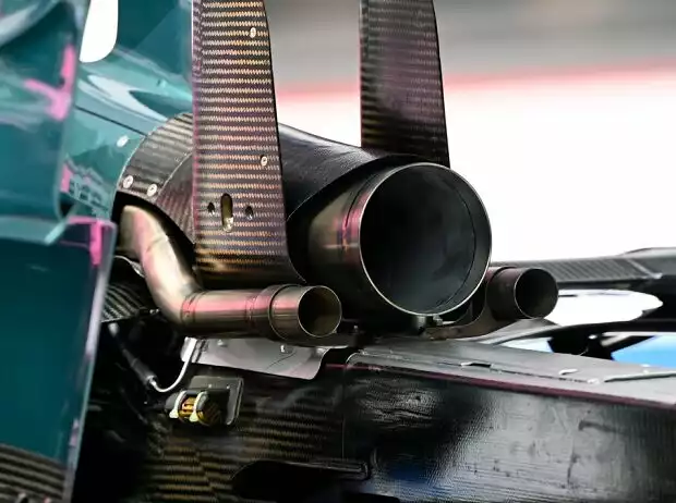 Formel-1-Auspuff am Aston Martin AMR21 in der Saison 2021 Titel-Bild zur News: Formel-1-Auspuff am Aston Martin AMR21 in der Saison 2021