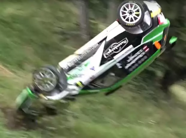 Abflug von Kris Rosenberger bei der Rallye Weiz 2021 Titel-Bild zur News: Abflug von Kris Rosenberger bei der Rallye Weiz 2021