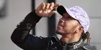 Lewis Hamilton vom Team Mercedes nach dem Qualifying zum Grand Prix von Großbritannien der Formel 1 2021 in Silverstone in England