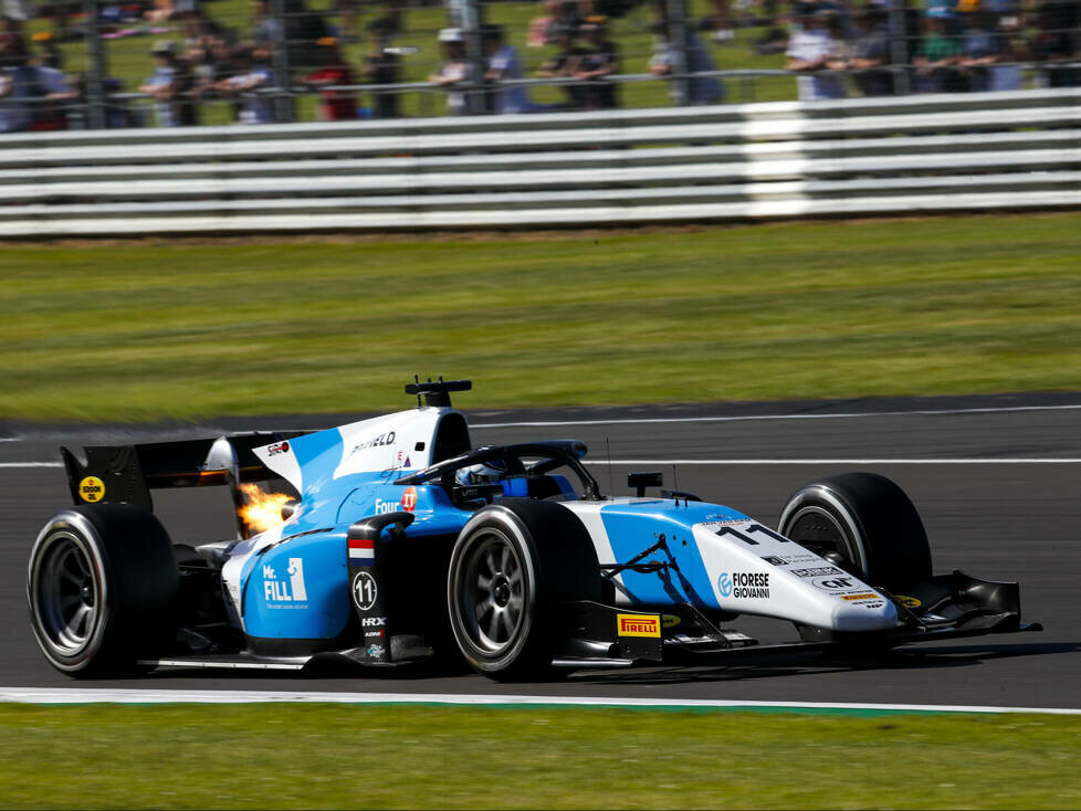 Richard Verschoor beim Rennen der Formel 2 in Silverstone 2021