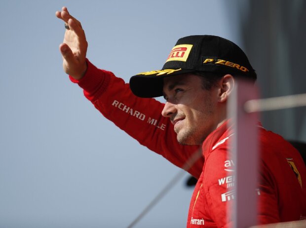 Titel-Bild zur News: Charles Leclerc (Ferrari) nach dem Großen Preis von Großbritannien der Formel 1 in Silverstone