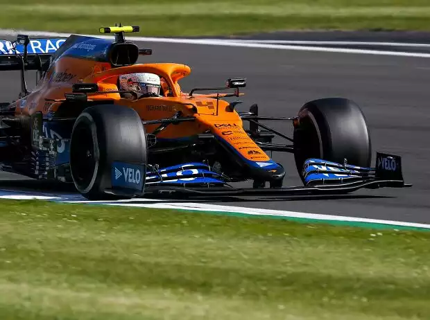Titel-Bild zur News: Lando Norris im McLaren-Mercedes MCL35M beim Grand Prix von Großbritannien der Formel 1 2021 in Silverstone in England