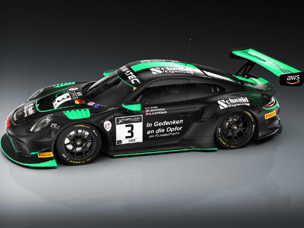 Porsche 911 GT3 R des Teams Schnabel Engineering für die 24 Stunden von Spa 2021