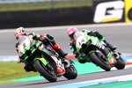 Jonathan Rea und Lucas Mahias 