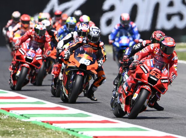 Titel-Bild zur News: MotoGP-Action beim GP Italien 2021 in Mugello