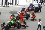 Jonathan Rea, Michael Ruben Rinaldi und Toprak Razgatlioglu 