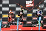 Scott Redding, Jonathan Rea und Andrea Locatelli 