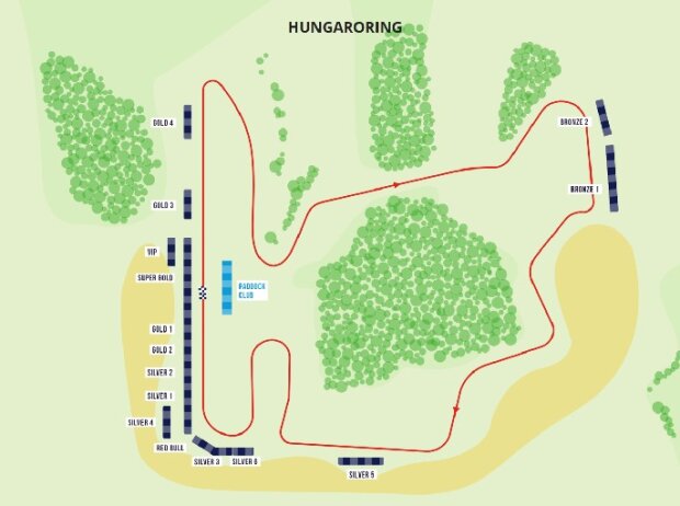 Verfügbare Tribünen für den Ungarn Grand Prix 2021