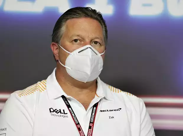 McLaren-Geschäftsführer Zak Brpwn bei der Pressekonferenz in Spielberg Titel-Bild zur News: McLaren-Geschäftsführer Zak Brpwn bei der Pressekonferenz in Spielberg