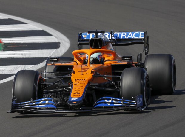 Daniel Ricciardo (McLaren) beim Großen Preis von Großbritannien 2021 in Silverstone