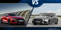 Bild zum Inhalt: Neuer Audi RS 3 und Mercedes-AMG A 45 S im ersten Vergleich
