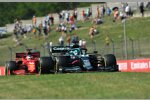 Lance Stroll (Aston Martin) und Charles Leclerc (Ferrari) 