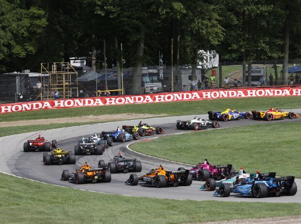 IndyCar-Action auf dem Mid-Ohio Sports Car Course