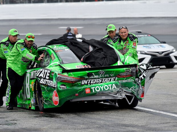 Gibbs-Toyota von Kyle Busch nach Crash in Loudon 2021 Gibbs-Toyota von Kyle Busch nach Crash in Loudon 2021