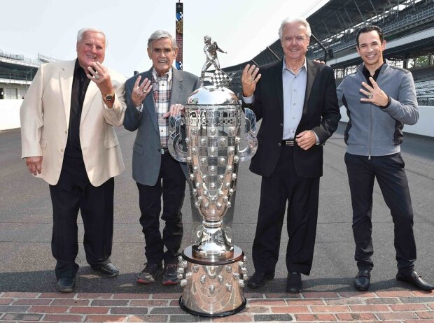 A.J. Foyt, Al Unser, Rick Mears, Helio Castroneves A.J. Foyt, Al Unser, Rick Mears, Helio Castroneves