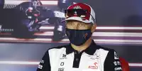 Alfa-Romeo-Pilot Kimi Räikkönen bei der FIA-Pressekonferenz in Ungarn