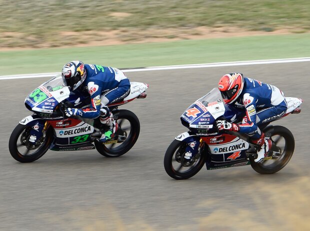 Enea Bastianini und Fabio Di Giannantonio als Gresini-Teamkollegen in der Moto3-Saison 2016 Enea Bastianini und Fabio Di Giannantonio als Gresini-Teamkollegen in der Moto3-Saison 2016