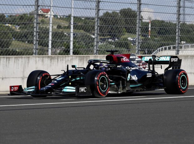 Titel-Bild zur News: Lewis Hamilton (Mercedes) im Qualifying zum Formel-1-Rennen in Ungarn
