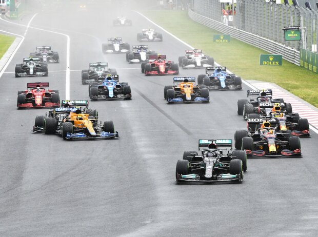Titel-Bild zur News: Lewis Hamilton, Max Verstappen, Sergio Perez, Valtteri Bottas, Lando Norris