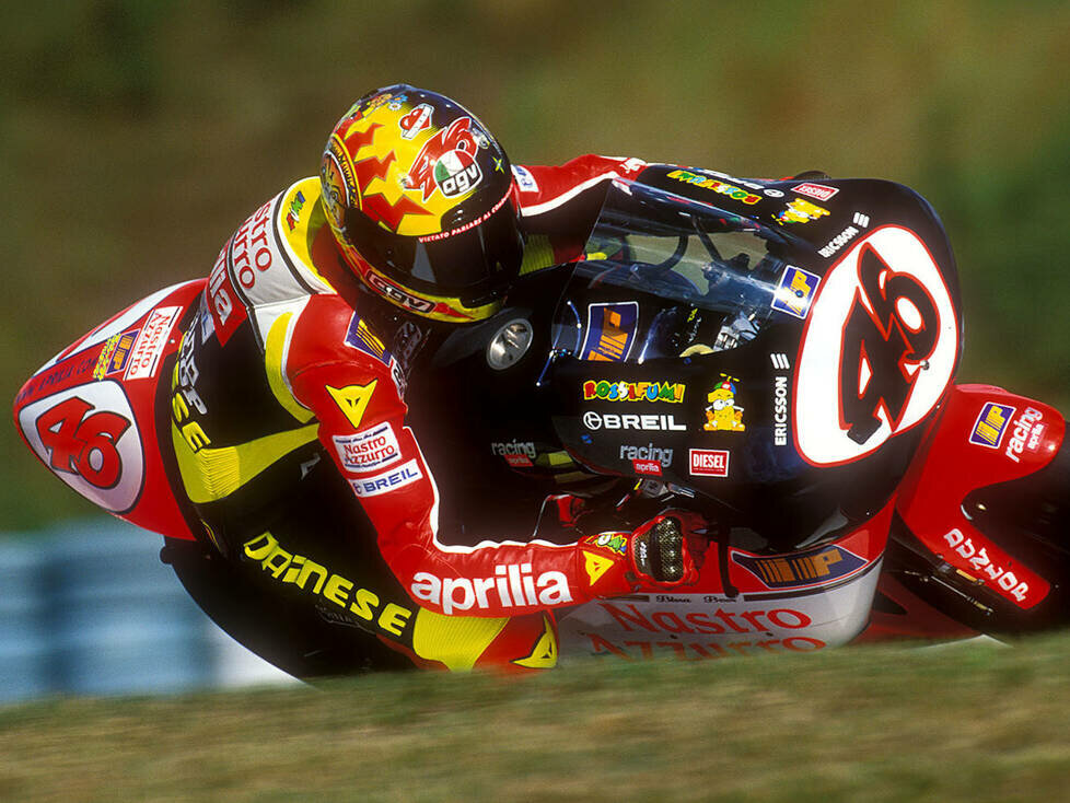 Valentino Rossi in der 250er-Saison 1998 auf Aprilia