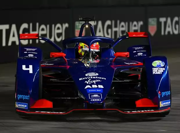 Titel-Bild zur News: Robin Frijns beim Rennen der Formel E 2021 in London
