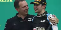 Bild zum Inhalt: Ocon nach Sensationssieg: Dankbar für das Vertrauen von Alpine