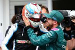 Esteban Ocon (Alpine) und Sebastian Vettel (Aston Martin) 