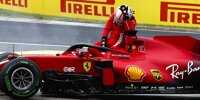 Bild zum Inhalt: Frühes Aus für Leclerc: Ferrari ärgert sich über "dummen" Unfall mit Stroll