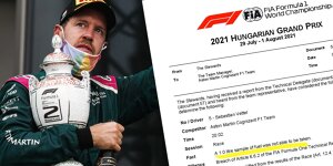 Vettel-Disqualifikation bleibt: Aston-Martin-Revision scheitert