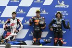 Remy Gardner ( Ajo), Ai Ogura (Honda Team Asia) und Marco Bezzecchi (VR46) 