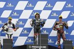 Marco Bezzecchi (VR46), Aron Canet (Aspar) und Augusto Fernandez (Marc VDS) 