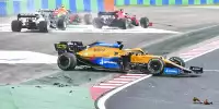 Daniel Ricciardo (McLaren) nach dem Startunfall beim Großen Preis von Ungarn der Formel 1 in Budapest
