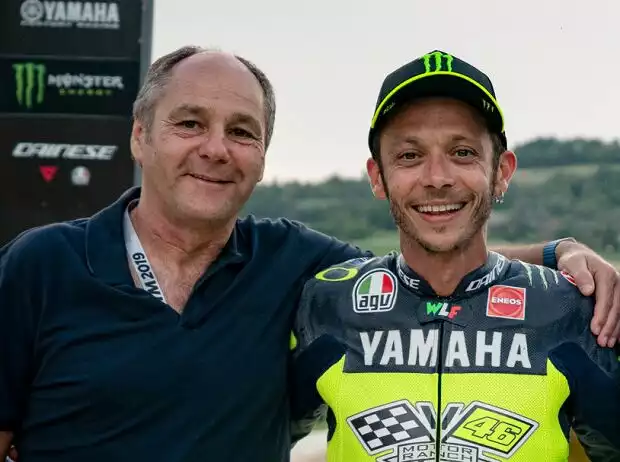 Gerhard Berger und Valentino Rossi Titel-Bild zur News: Gerhard Berger und Valentino Rossi