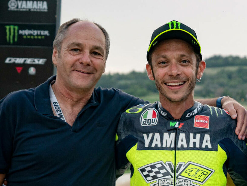 Gerhard Berger und Valentino Rossi