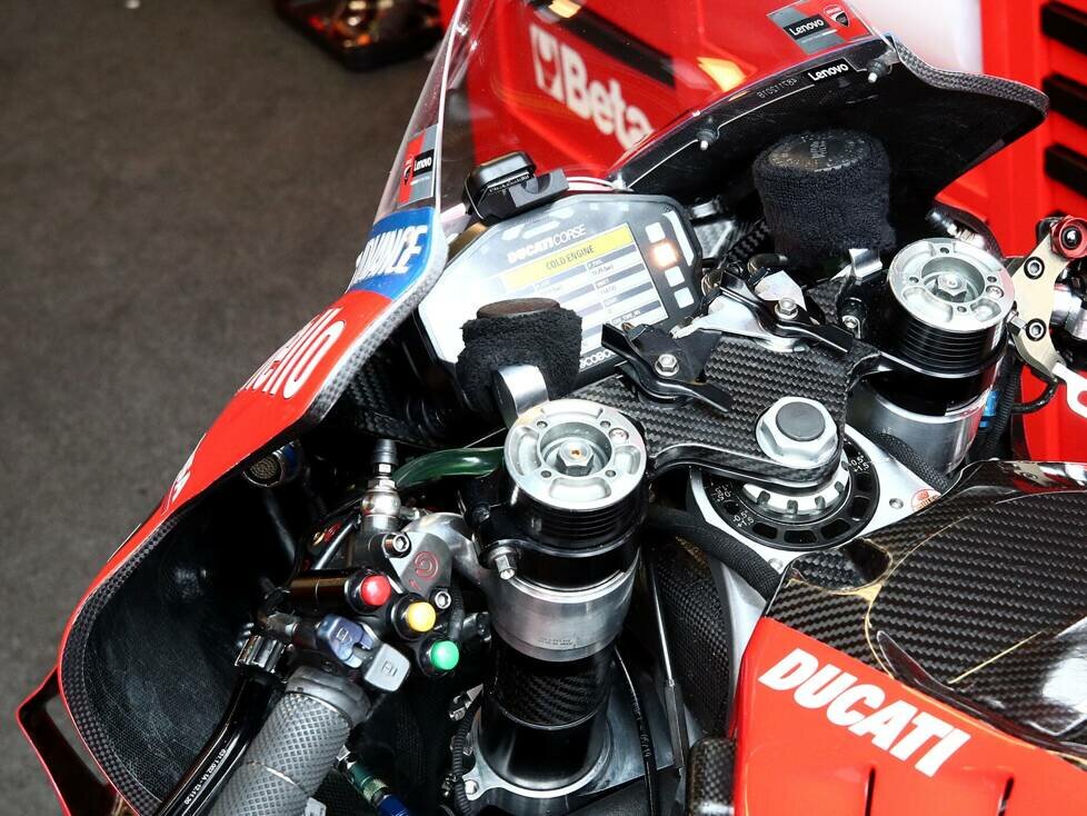 Dashboard der Ducati GP21