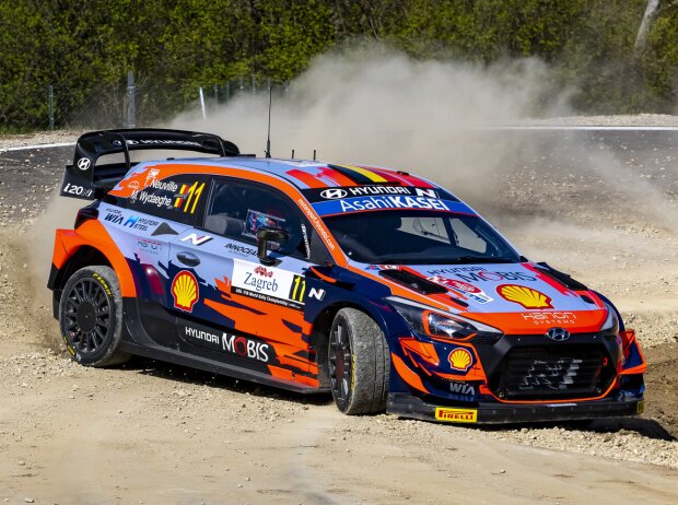 Titel-Bild zur News: Thierry Neuville im Hyundai i20 WRC bei der Rallye Kroatien 2021