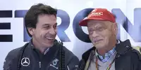Mercedes-Motorsportchef Toto Wolff und der Aufsichtsratsvorsitzende Niki Lauda
