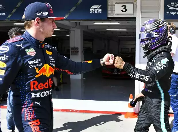 Titel-Bild zur News: Lewis Hamilton, Max Verstappen