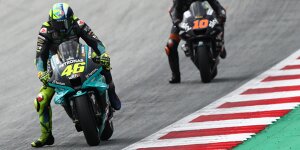 "Richtige Entscheidung": Rossi kämpft im Regen mit Slicks plötzlich ums Podest