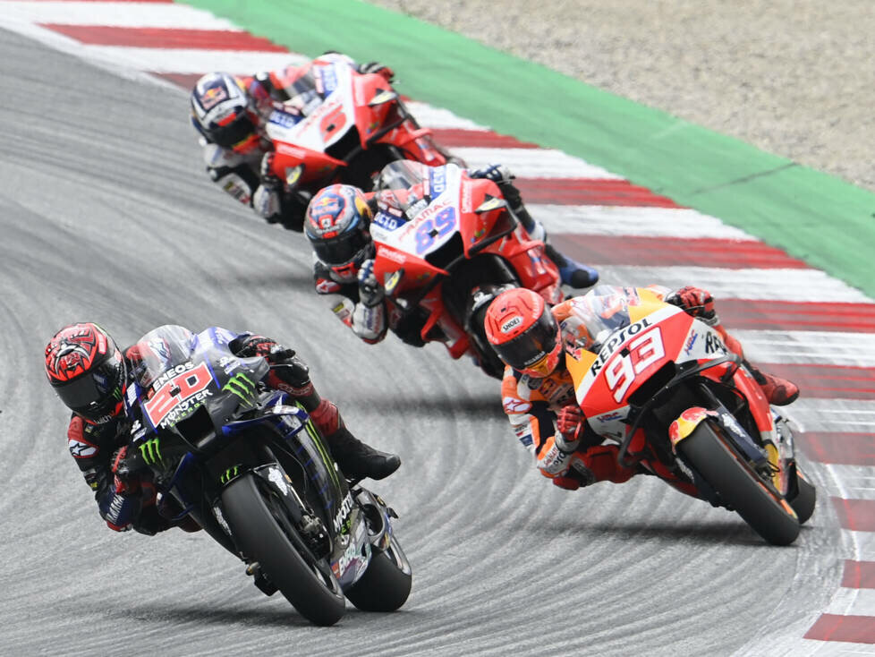 Fabio Quartararo, Marc Marquez, Jorge Martin, Johann Zarco