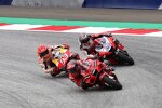 Francesco Bagnaia (Ducati), Marc Marquez (Honda) und Jorge Martin (Pramac) 