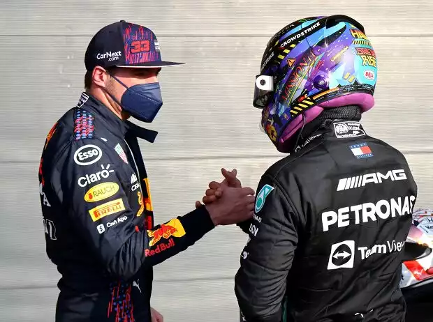 Titel-Bild zur News: Max Verstappen, Lewis Hamilton